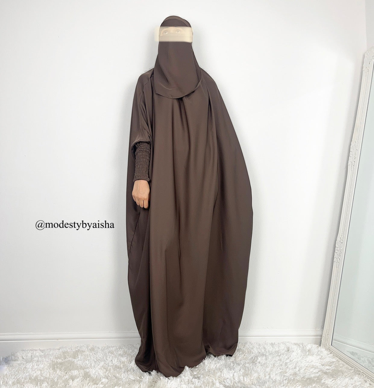 One Piece Jilbab - Deep Taupe
