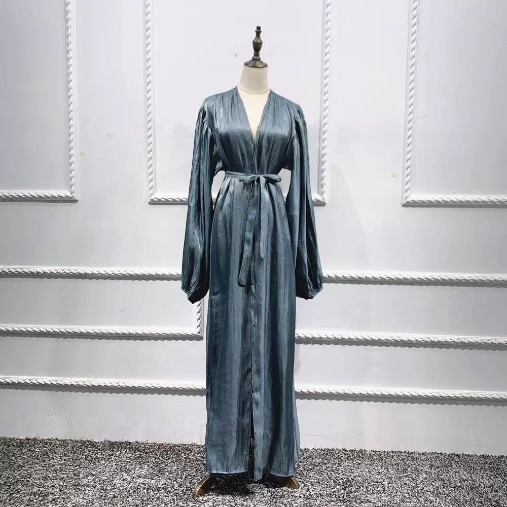 Raaya Grey - Open Abaya