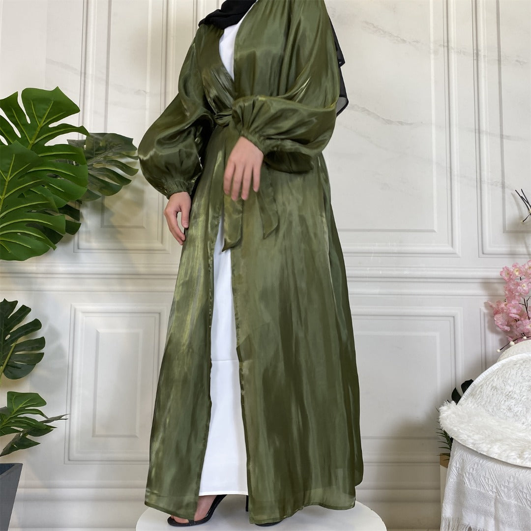 Raaya Khaki - Open Abaya