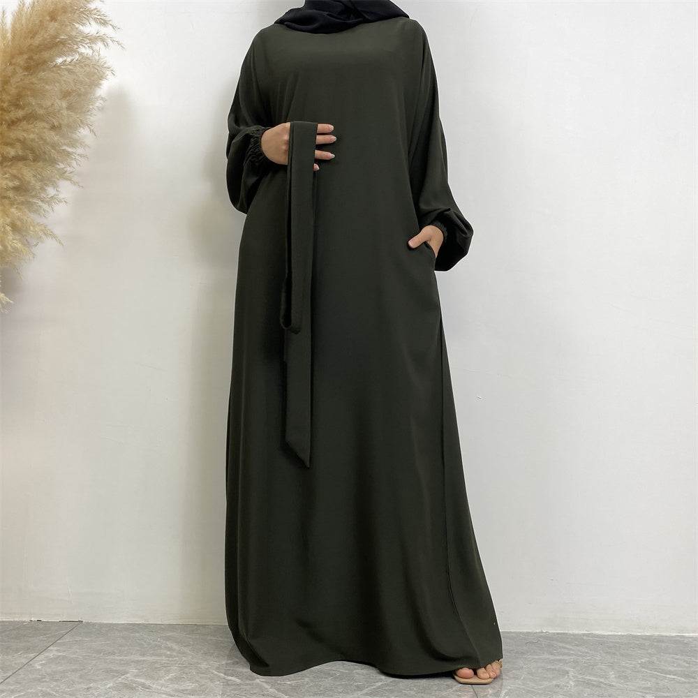 Rida Cuffed Sleeve -  Closed Abaya - 6 Colours