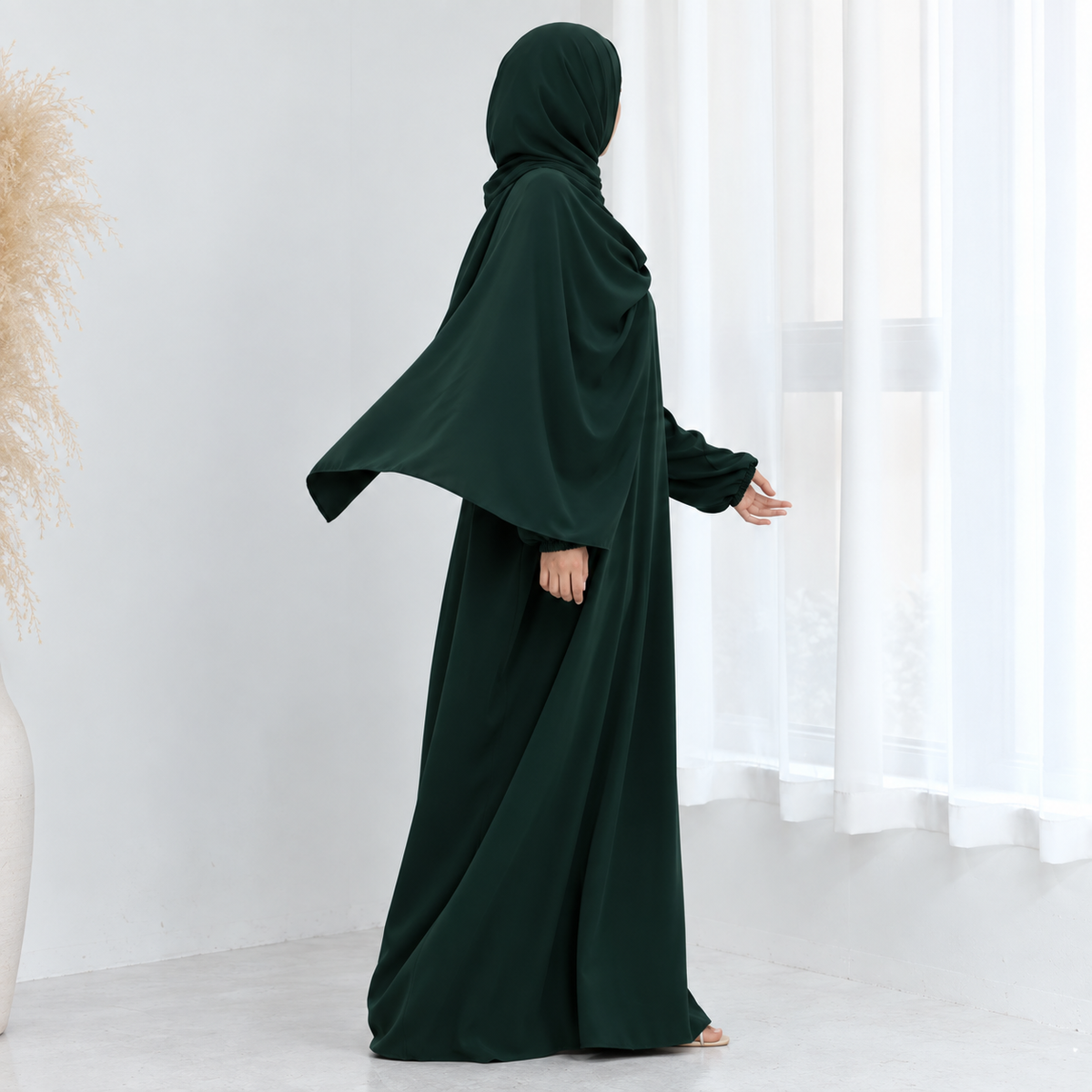 Instant Prayer Abaya & Attached Hijab