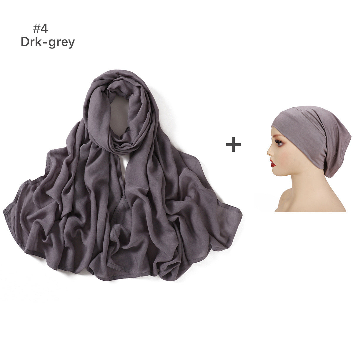 Premium Modal Hijab with Undercap - 8 Colours