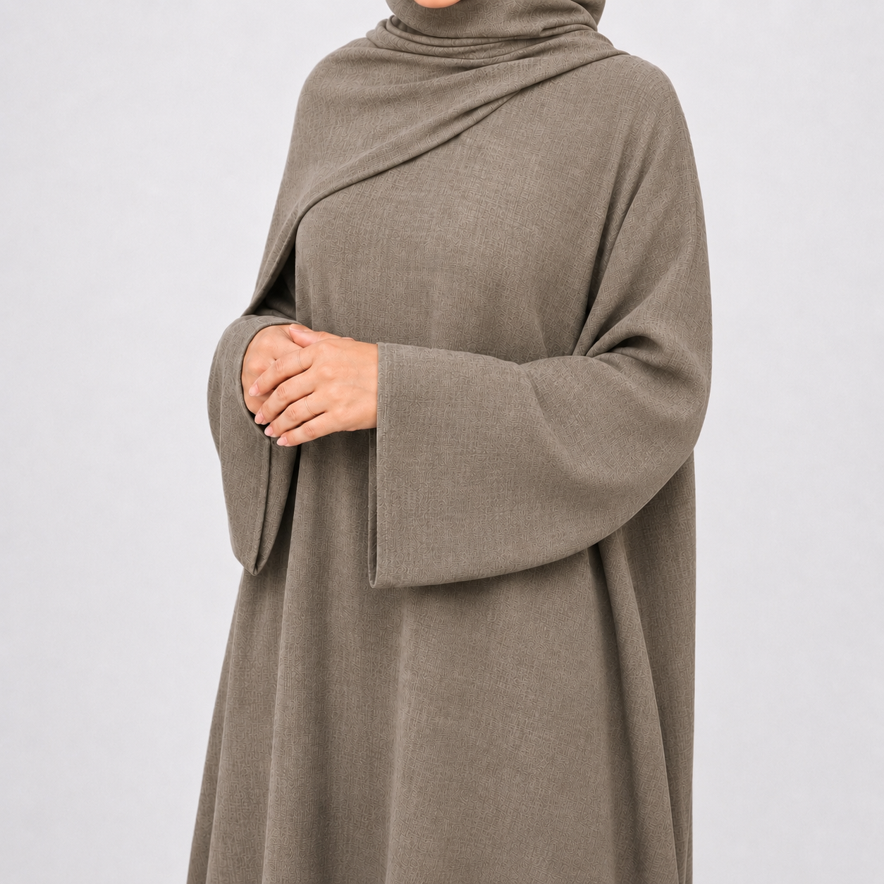 Cotton Abaya & Hijab Set - 4 Colours