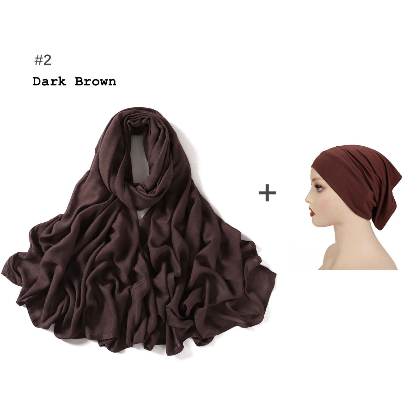 Premium Modal Hijab with Undercap - 8 Colours