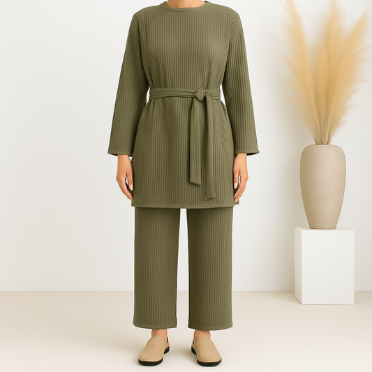 Soft Ribbed Co-ord - 2 Colours