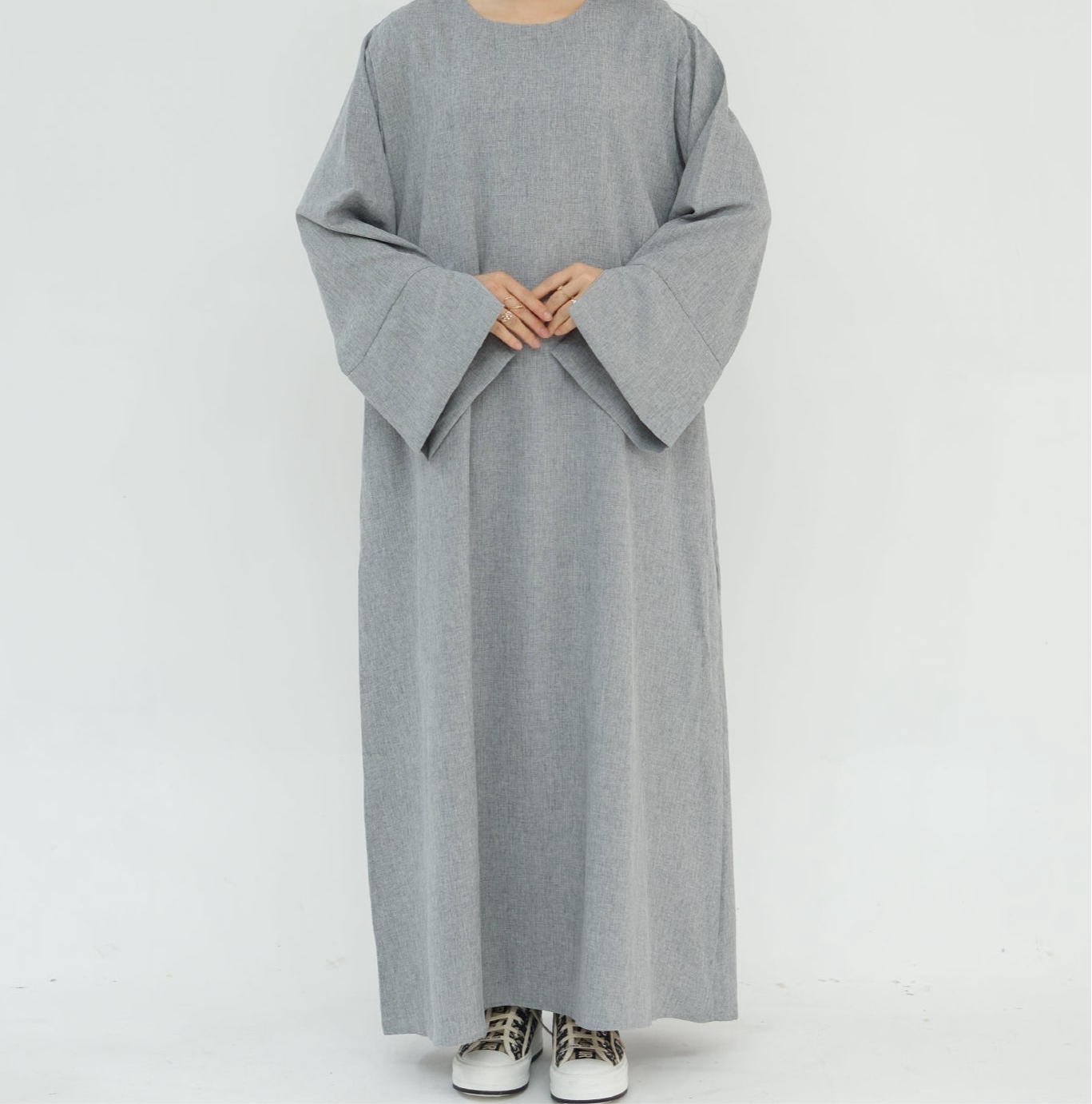 Closed Linen Abaya - 3 Colours