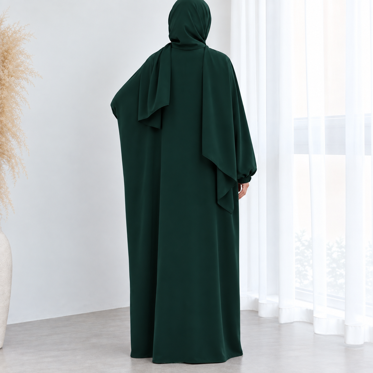 Instant Prayer Abaya & Attached Hijab