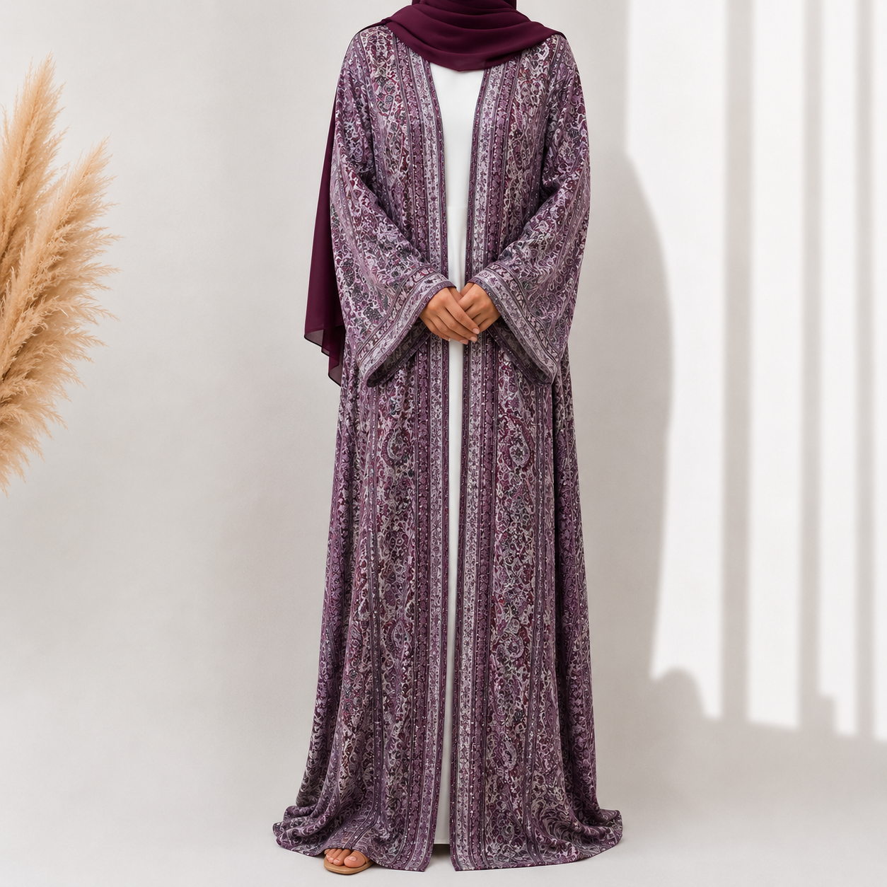 Pashmina Abaya 3 Piece Set - 5 Colours