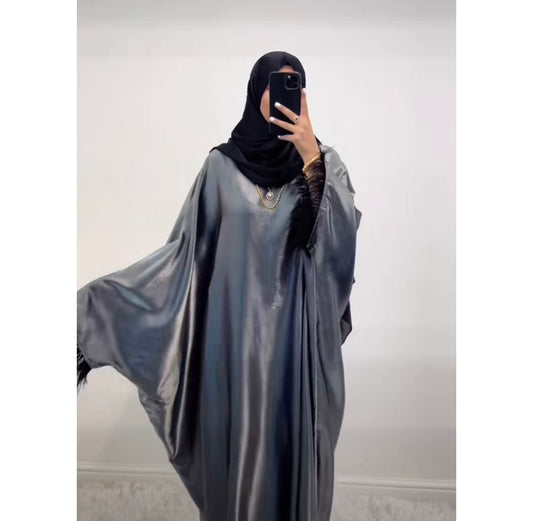 Shimmer Feather Butterfly Abaya - 4 Colours