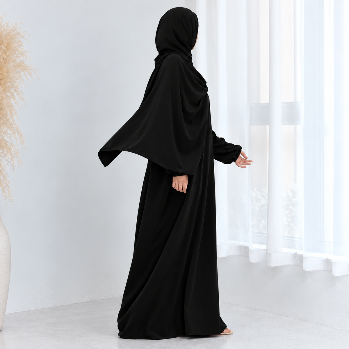 Instant Prayer Abaya & Attached Hijab