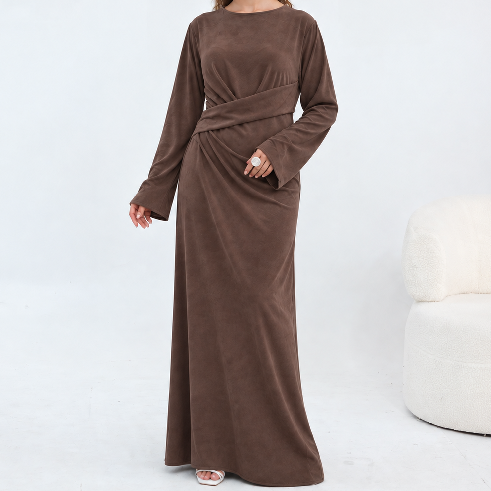 Suede Maxi Dress