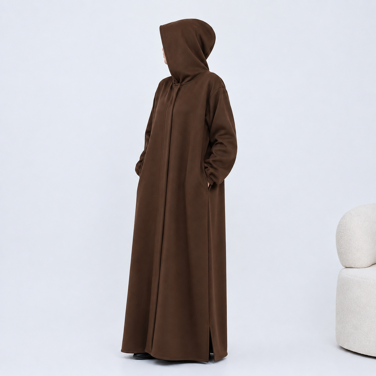 Hooded Abaya Coat - 2 Colours