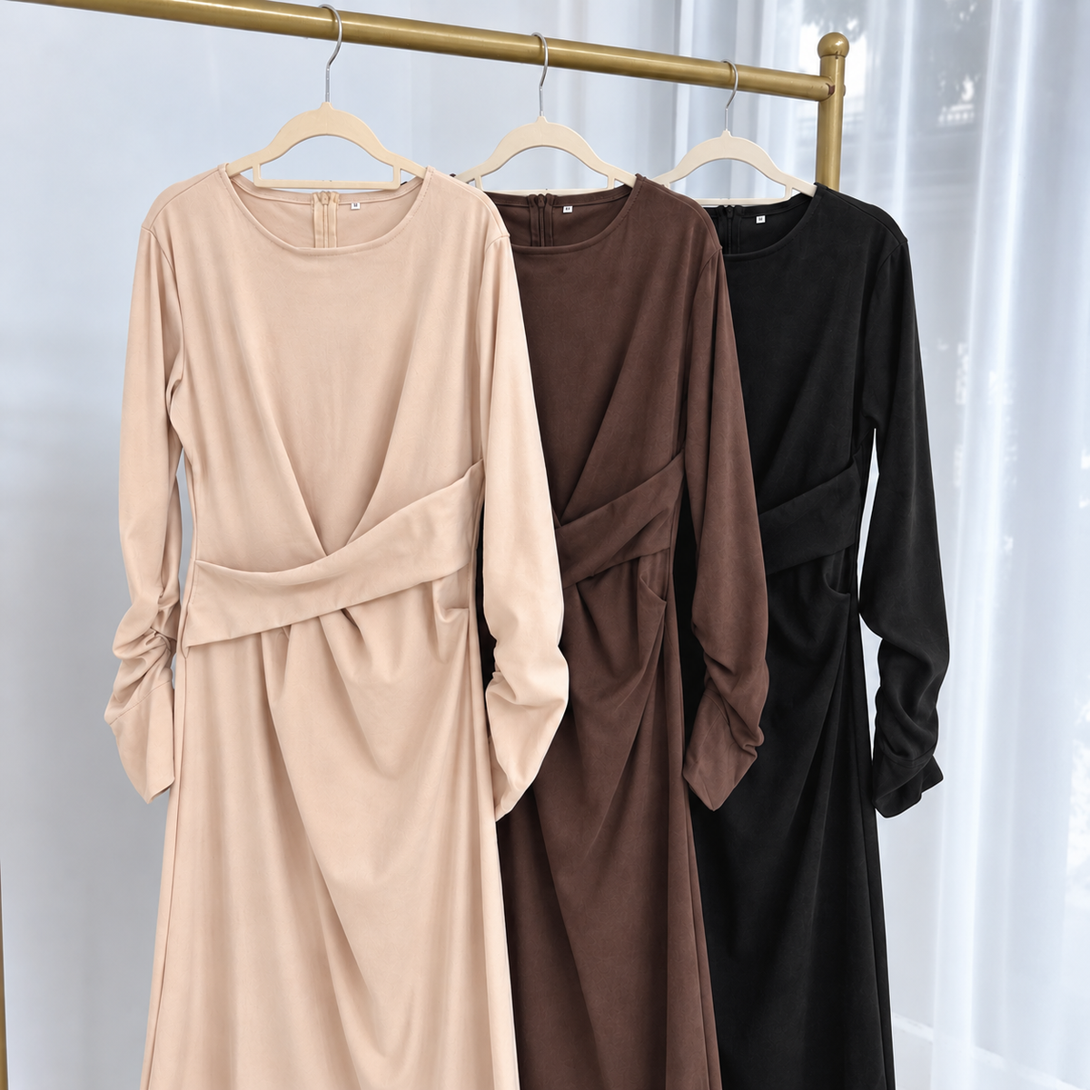Suede Maxi Dress