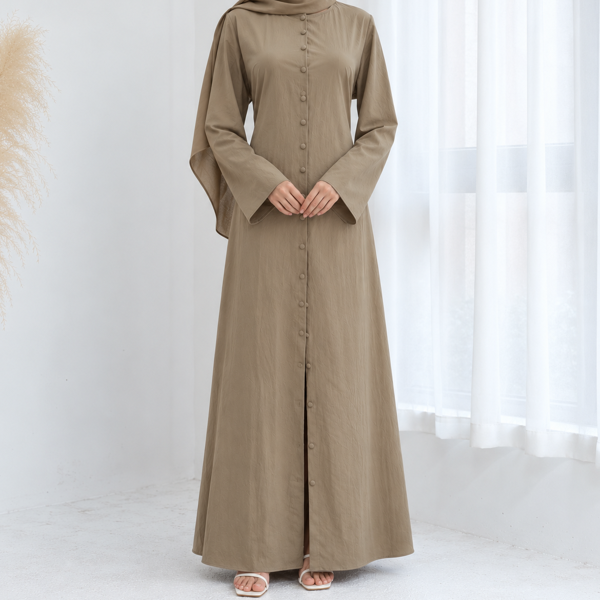 Cotton Abaya Dress