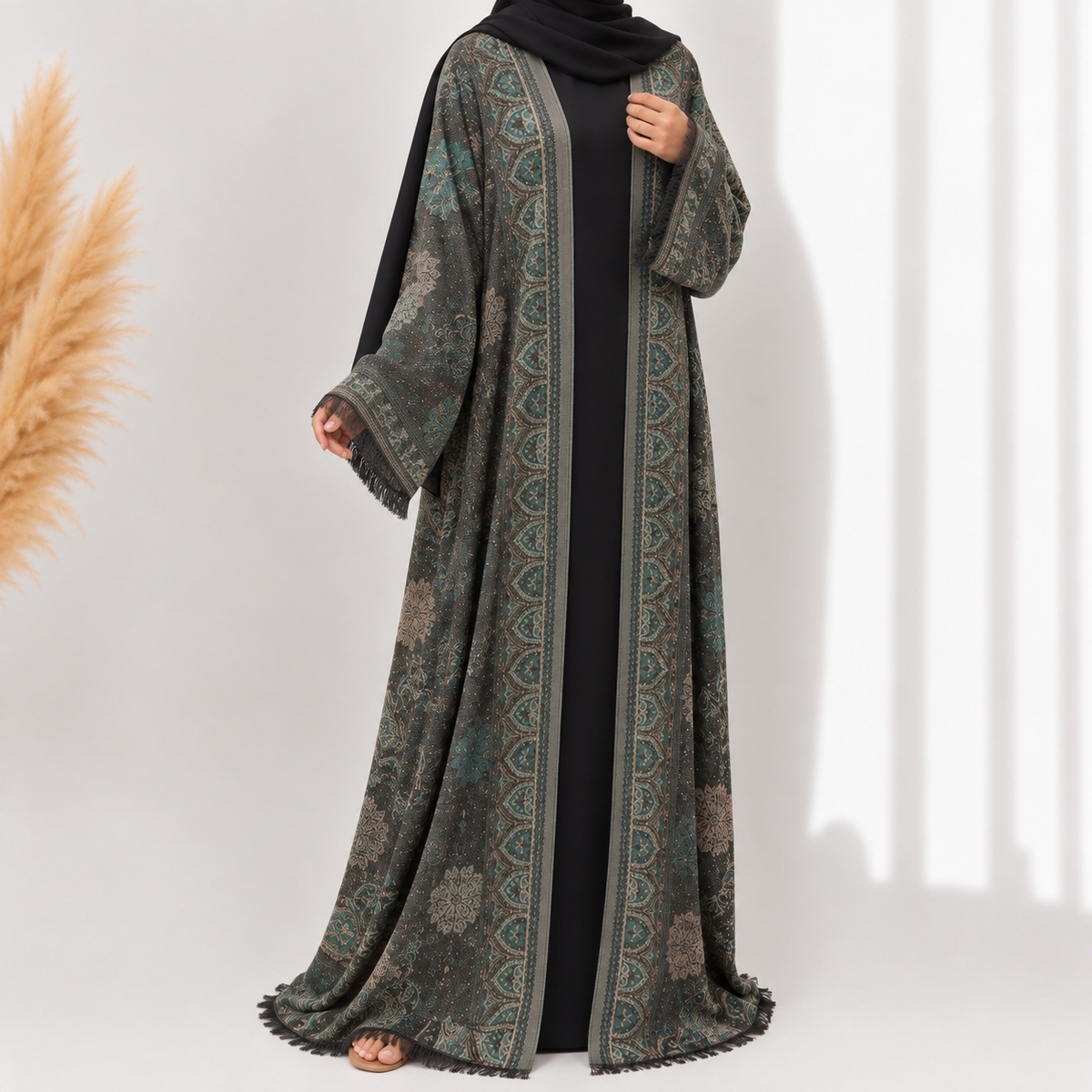 Pashmina Abaya 3 Piece Set