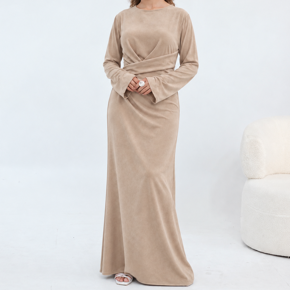 Suede Maxi Dress