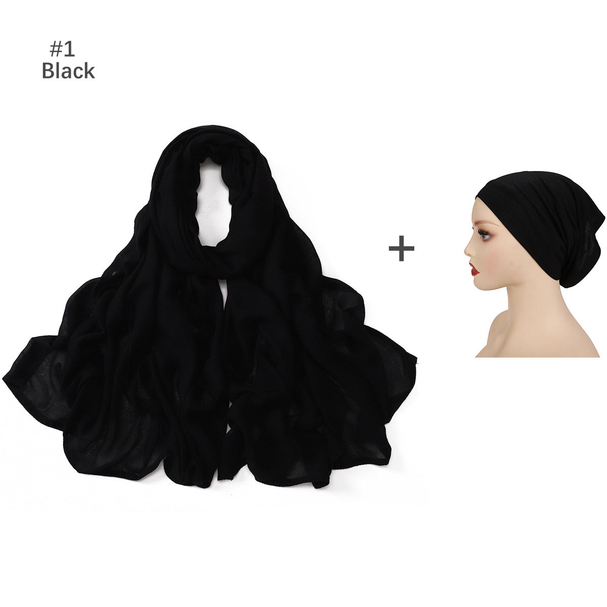 Premium Modal Hijab with Undercap - 8 Colours
