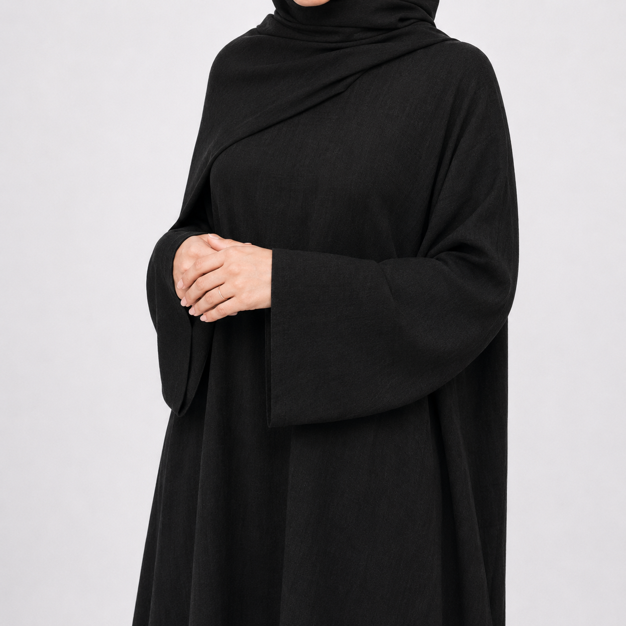 Cotton Abaya & Hijab Set - 3 Colours