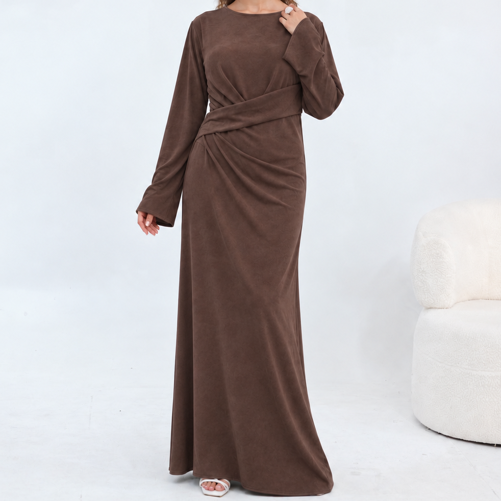 Suede Maxi Dress