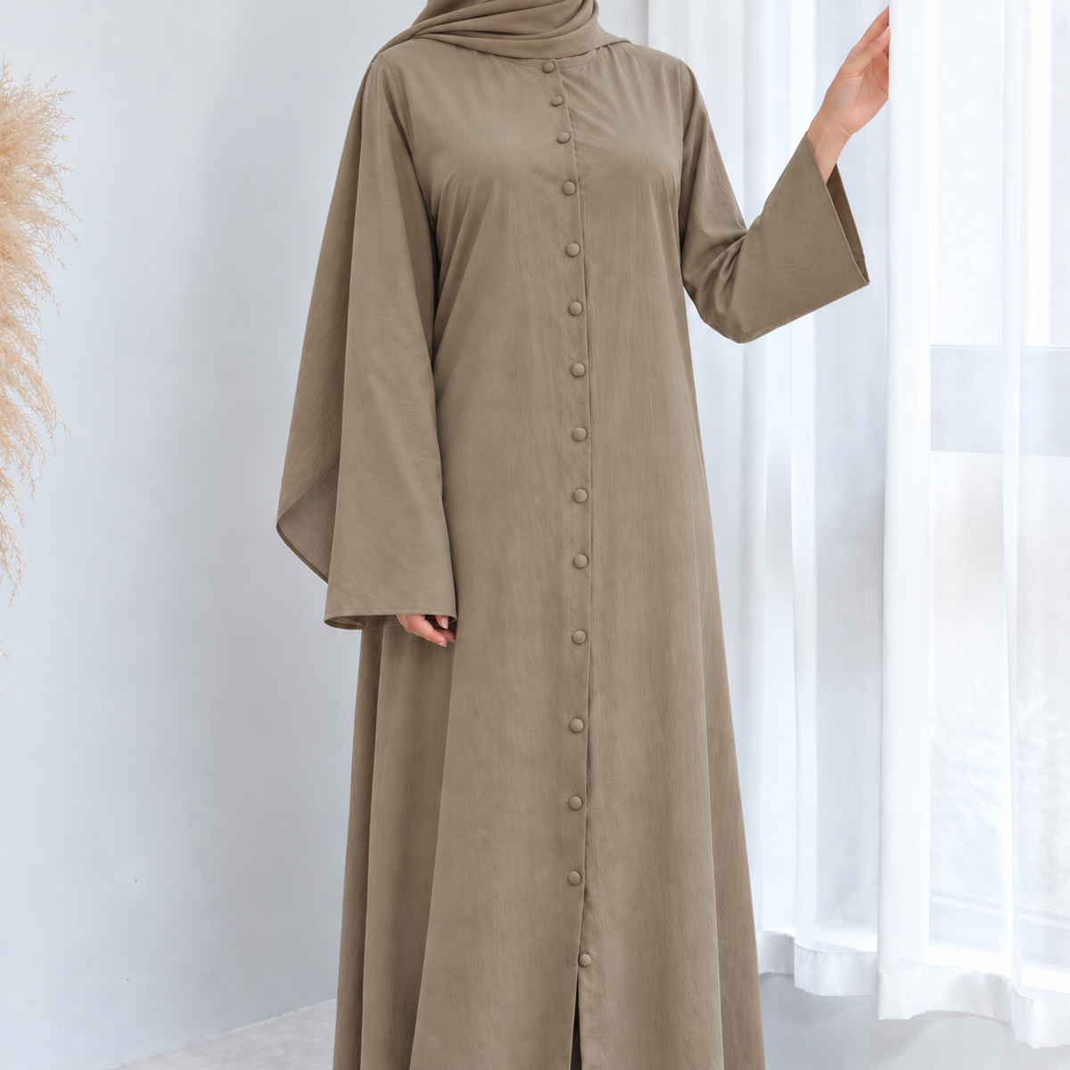 Cotton Abaya Dress