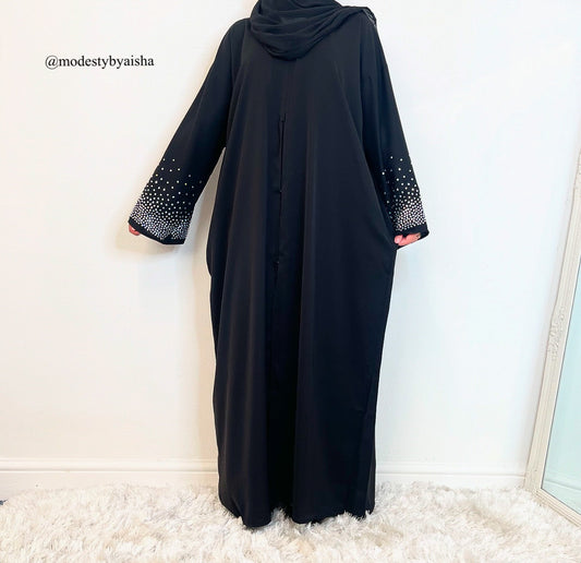 Anisa Embellished Abaya - 2 Colours