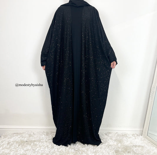 Ayra Glitter Abaya Coat - 4 Colours