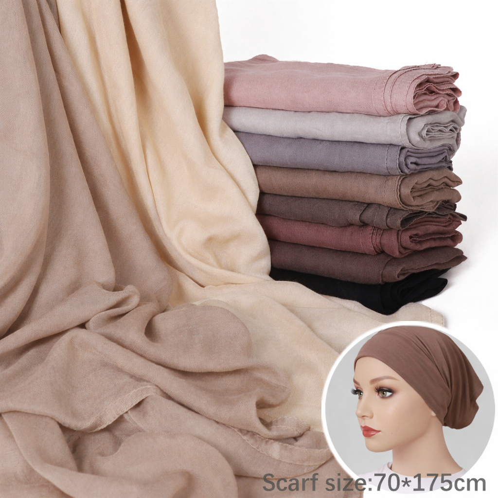 Premium Modal Hijab with Undercap - 8 Colours