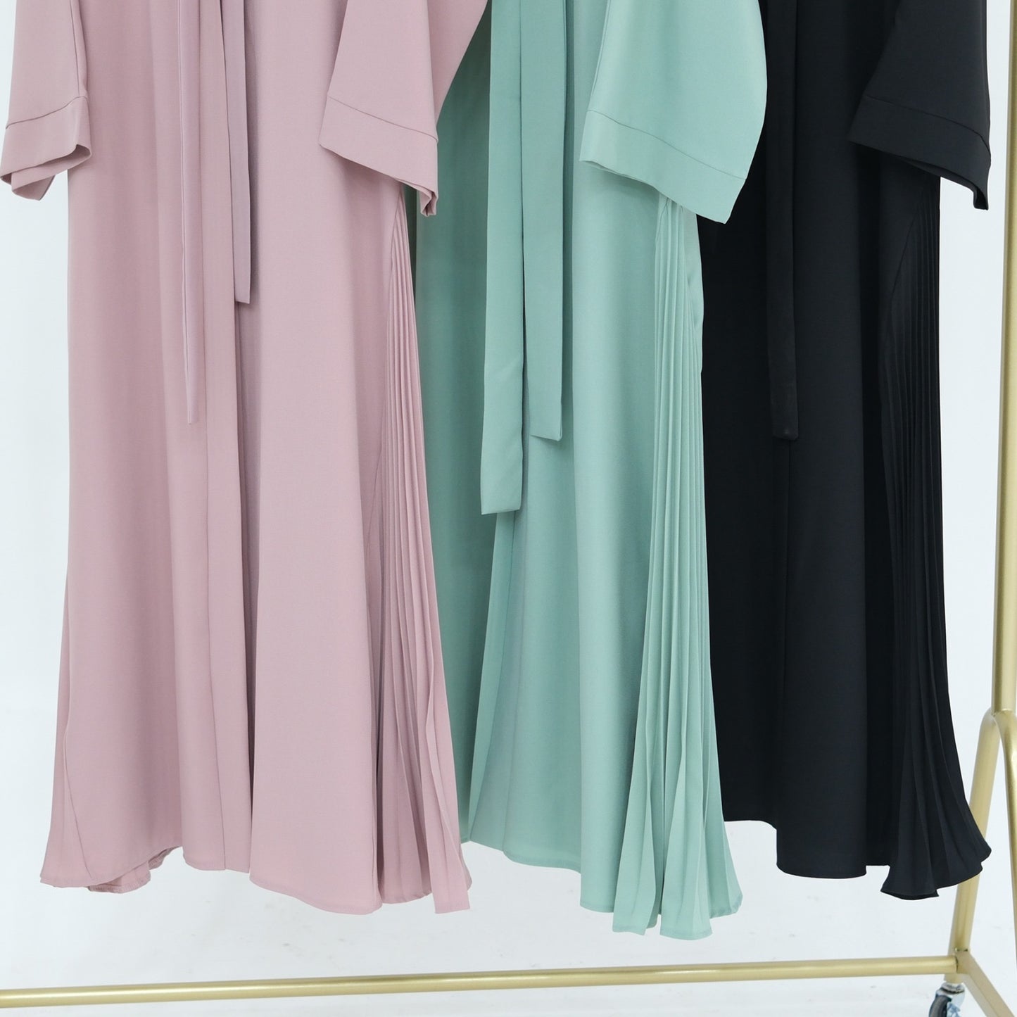 Bisma Pleated Abaya - 3 Colours