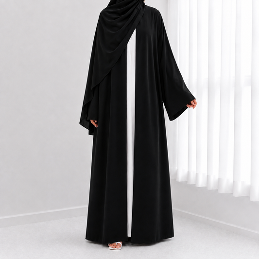 Open Abaya & Hijab Set