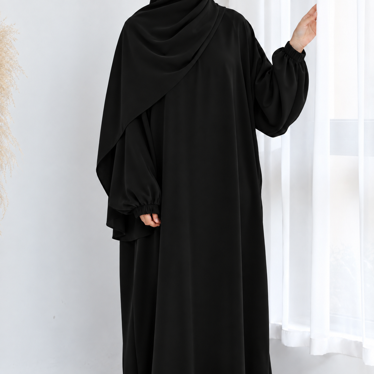 Instant Prayer Abaya & Attached Hijab