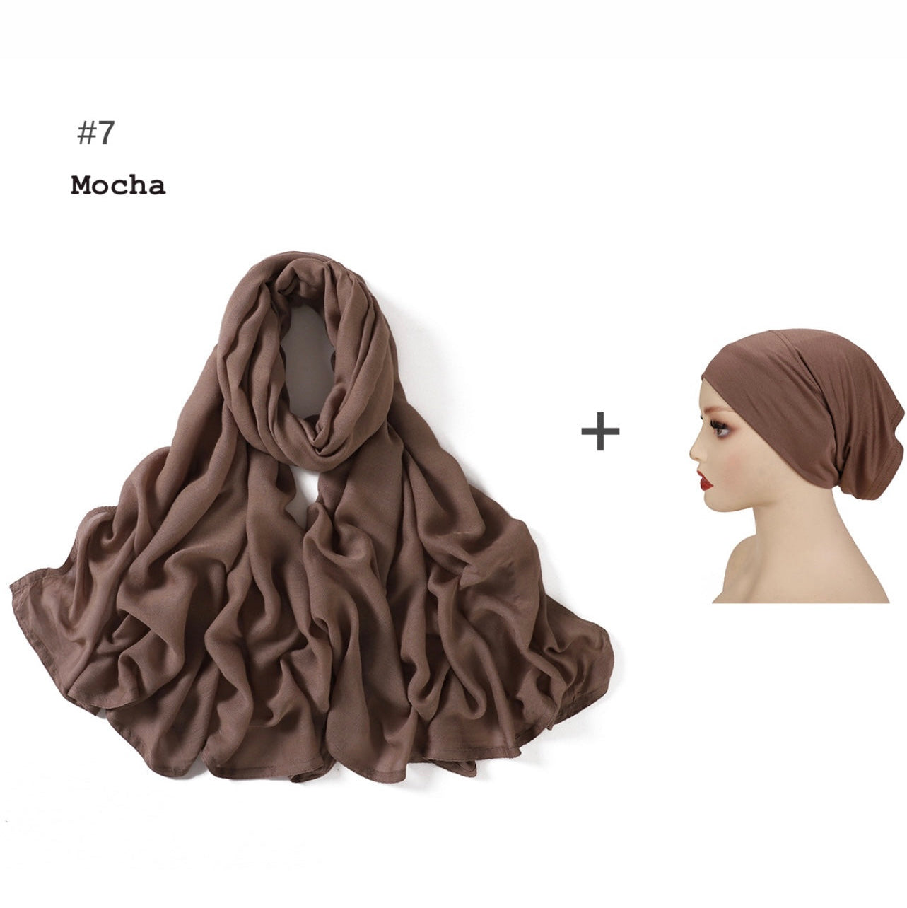 Premium Modal Hijab with Undercap - 8 Colours