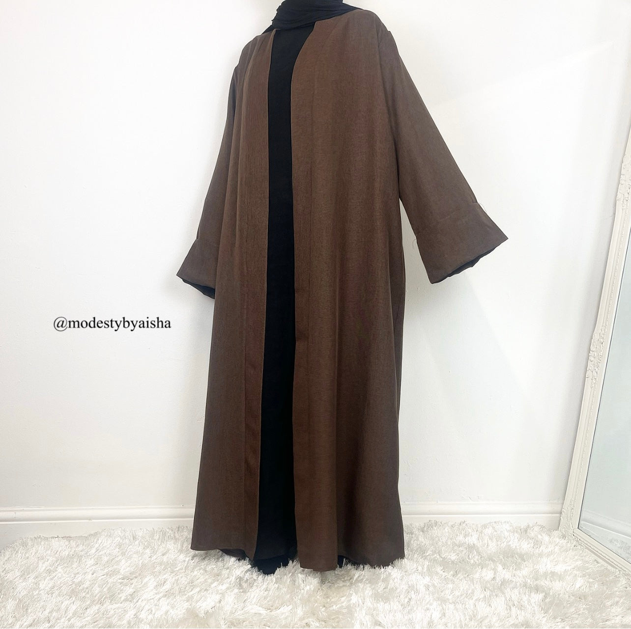 Dalia Linen Open Abaya - 3 Colours