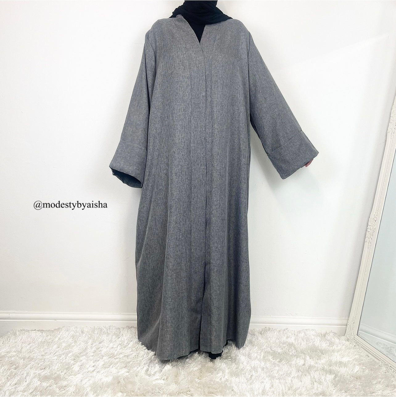 Dalia Linen Open Abaya - 3 Colours