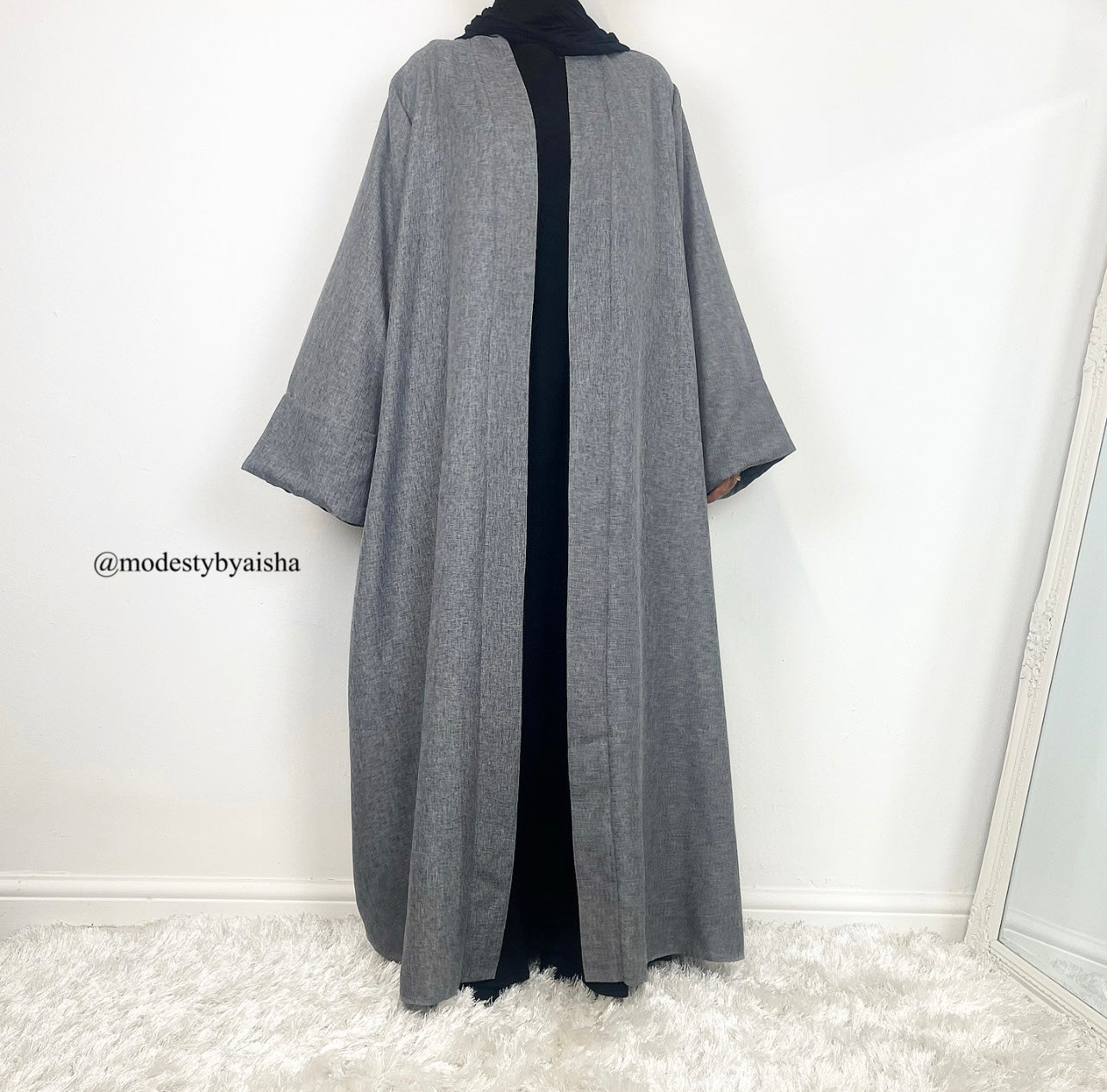 Dalia Linen Open Abaya - 3 Colours