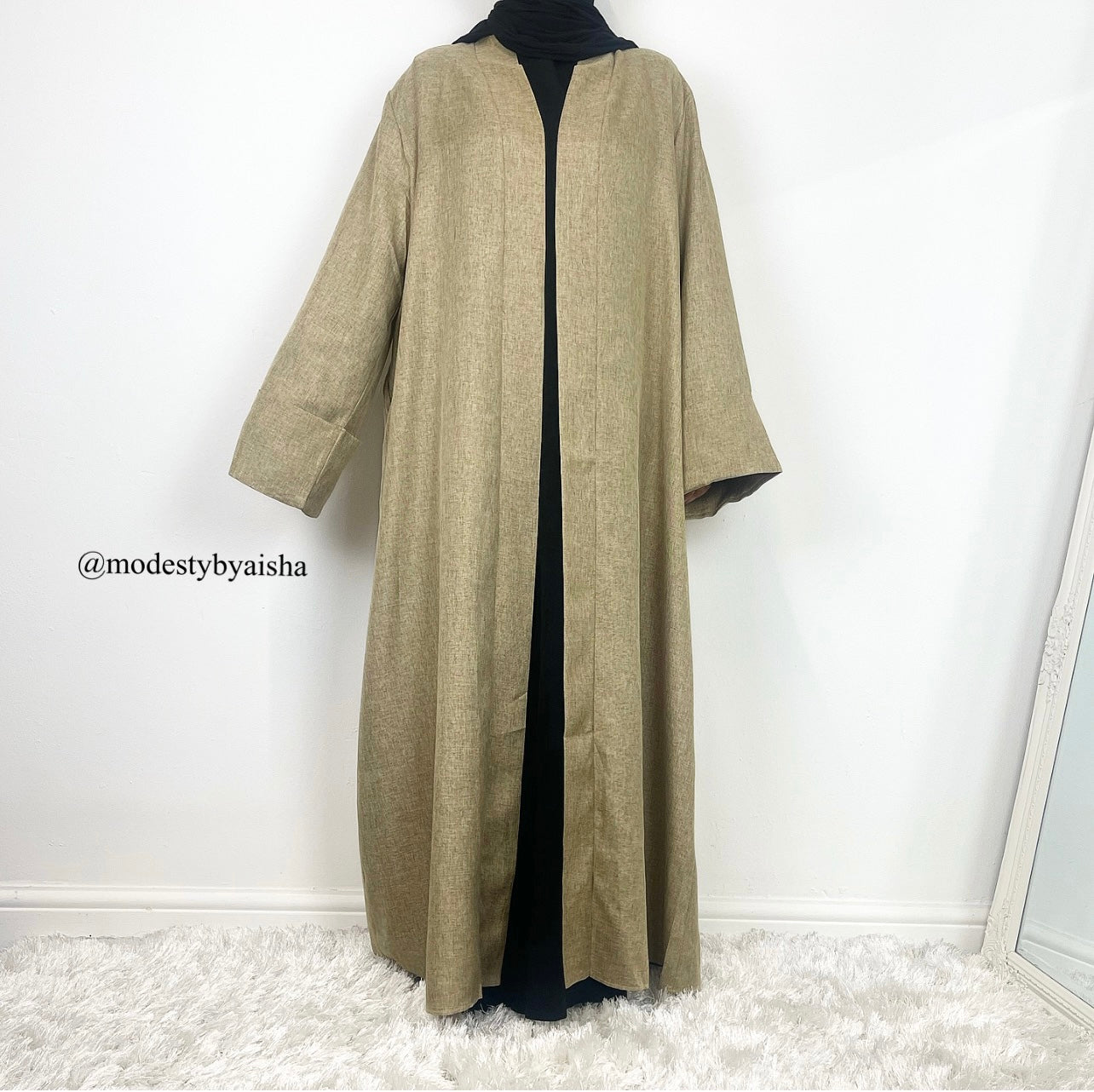 Dalia Linen Open Abaya - 3 Colours