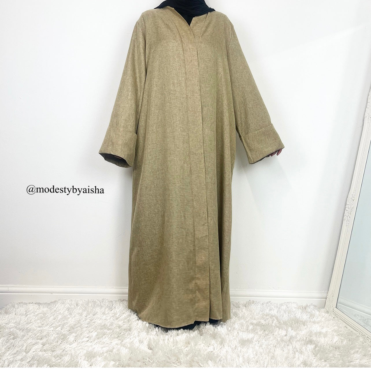 Dalia Linen Open Abaya - 3 Colours