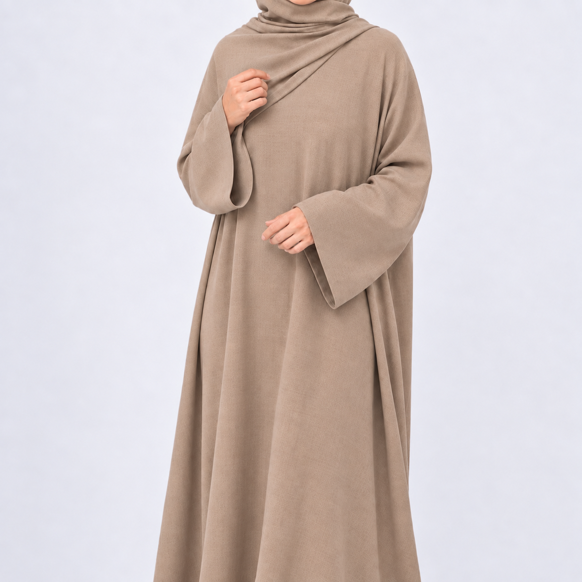 Cotton Abaya & Hijab Set