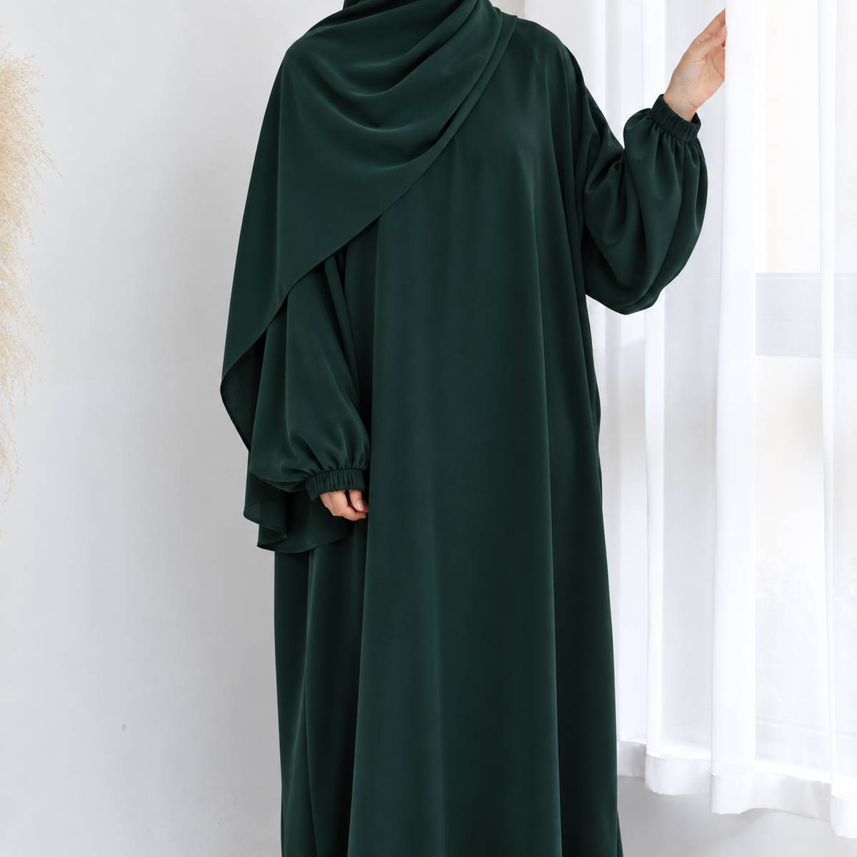 Instant Prayer Abaya & Attached Hijab