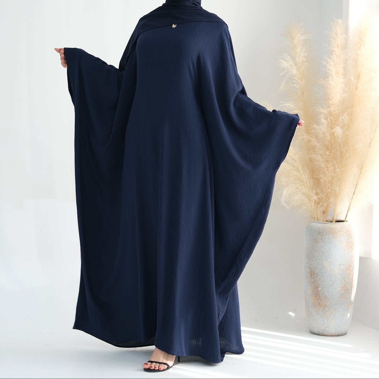 Crepe Butterfly Abaya - 3 Colours