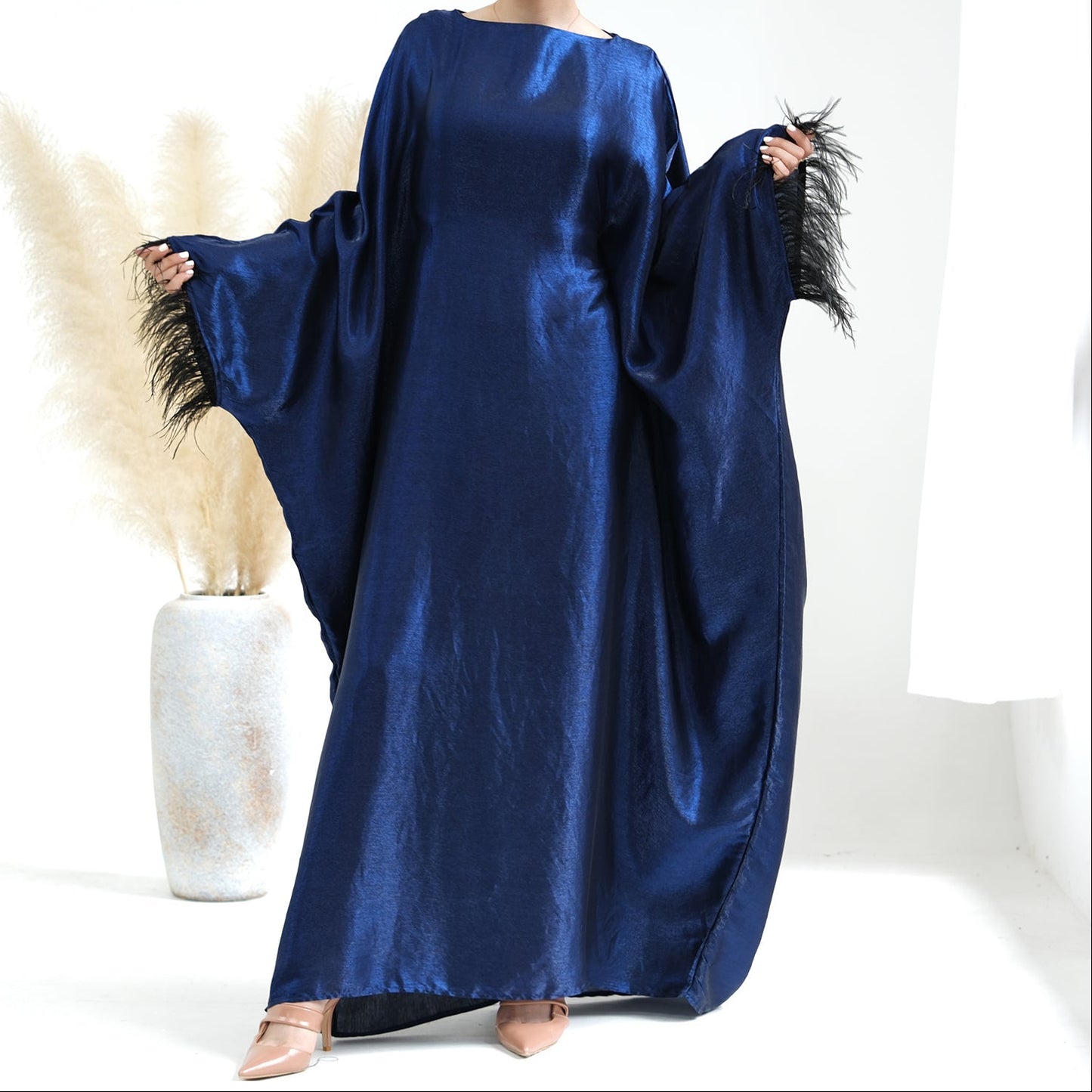 Shimmer Feather Butterfly Abaya - 4 Colours