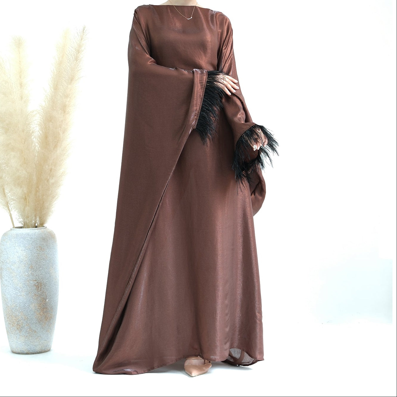 Shimmer Feather Butterfly Abaya - 4 Colours