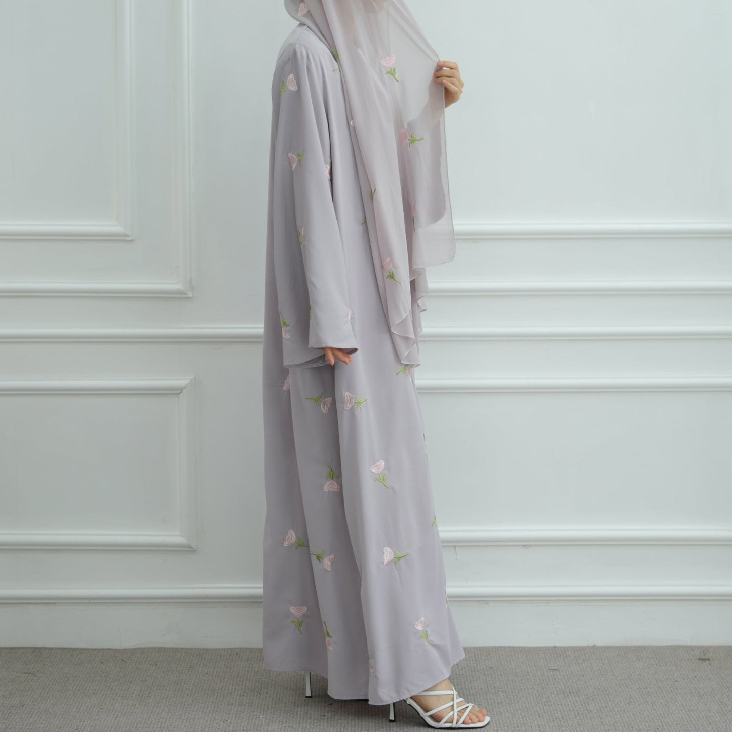 Rose Abaya & Hijab Set - 2 Colours