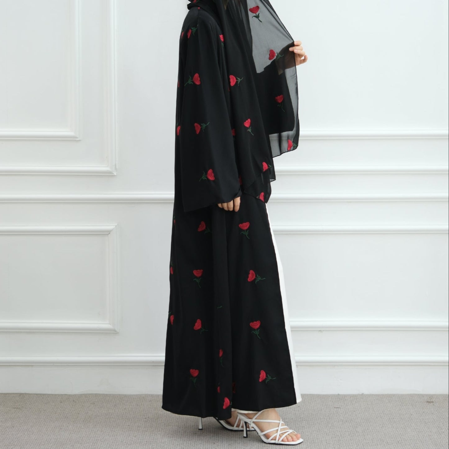 Rose Abaya & Hijab Set - 2 Colours