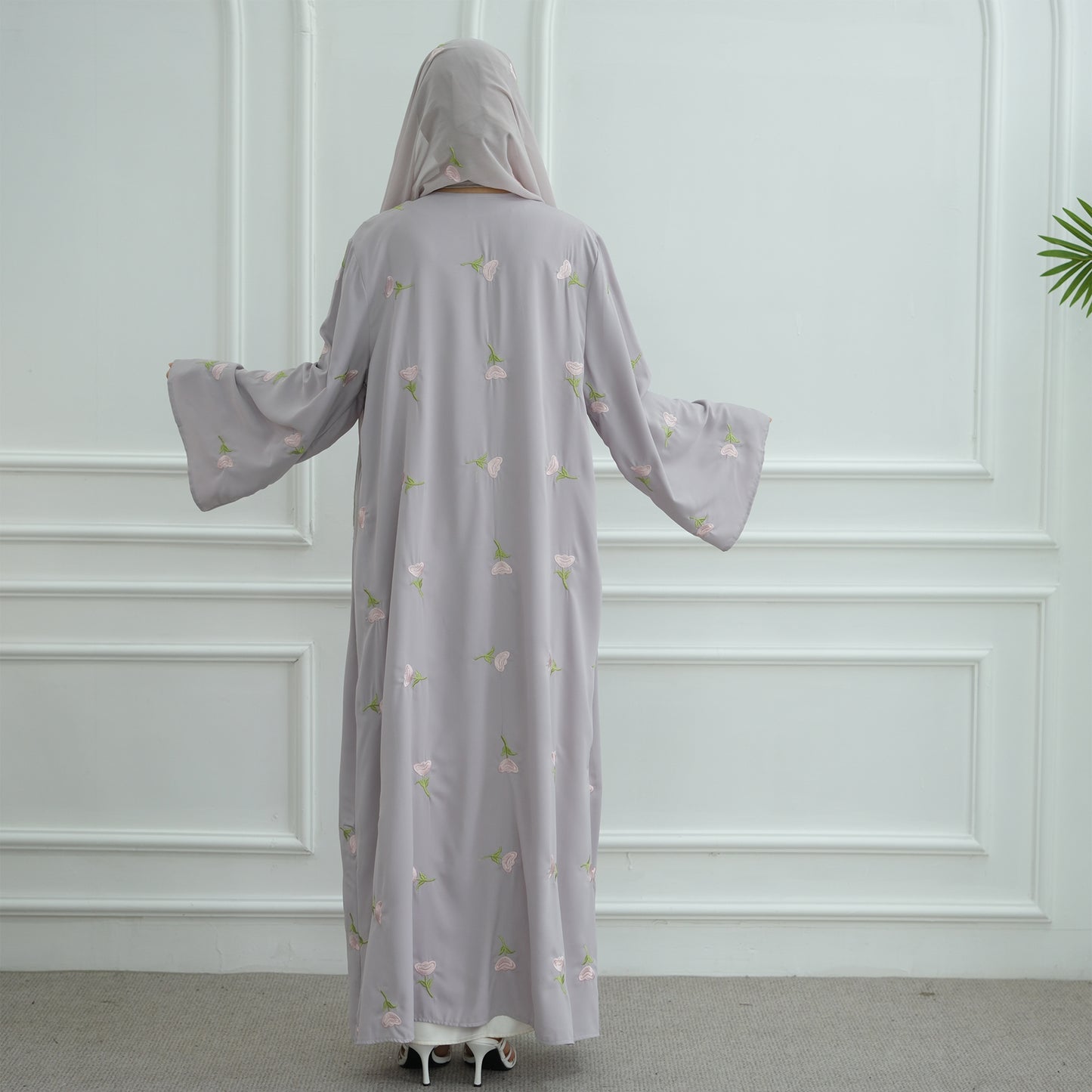 Rose Abaya & Hijab Set - 2 Colours