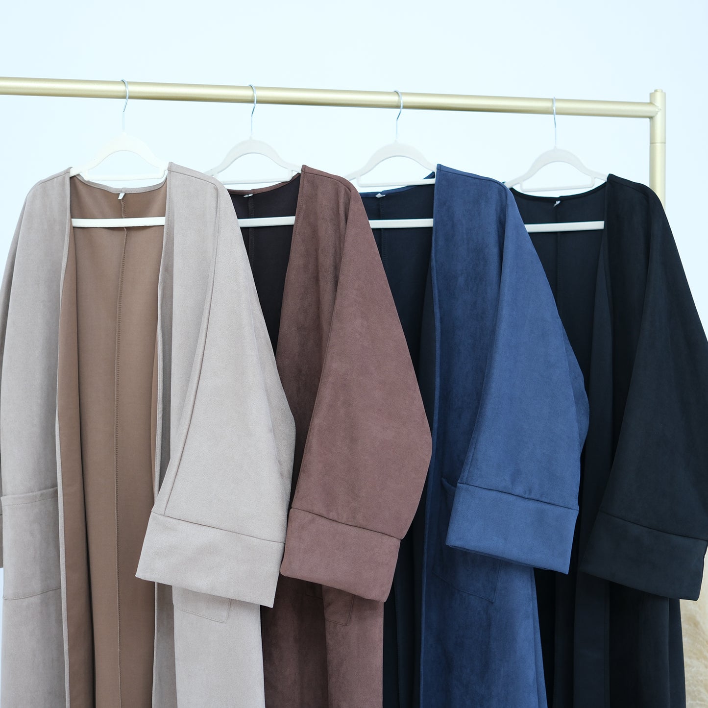 Soft Velvet Abaya Coat - 4 Colours