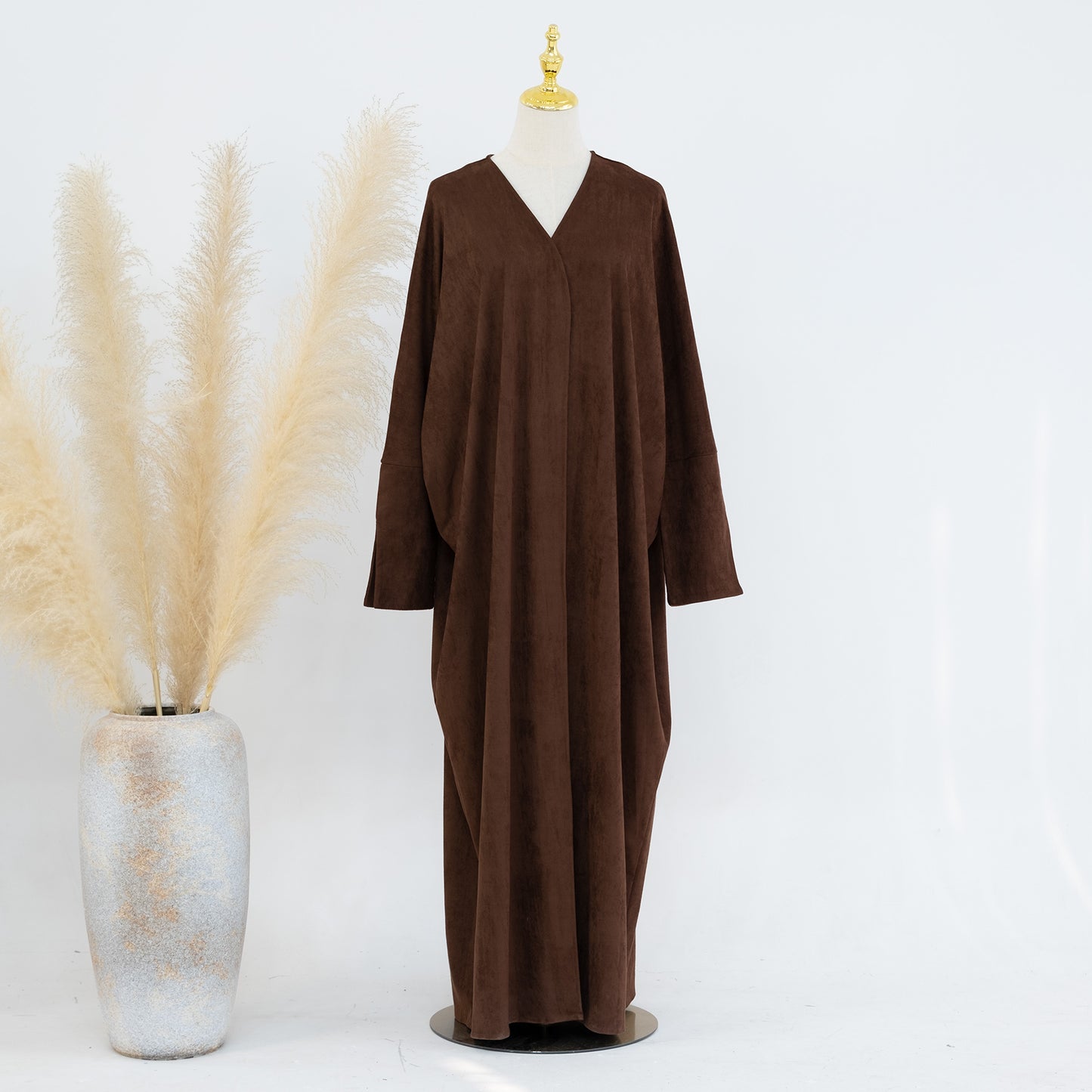 Suede Abaya Coat - 4 Colours