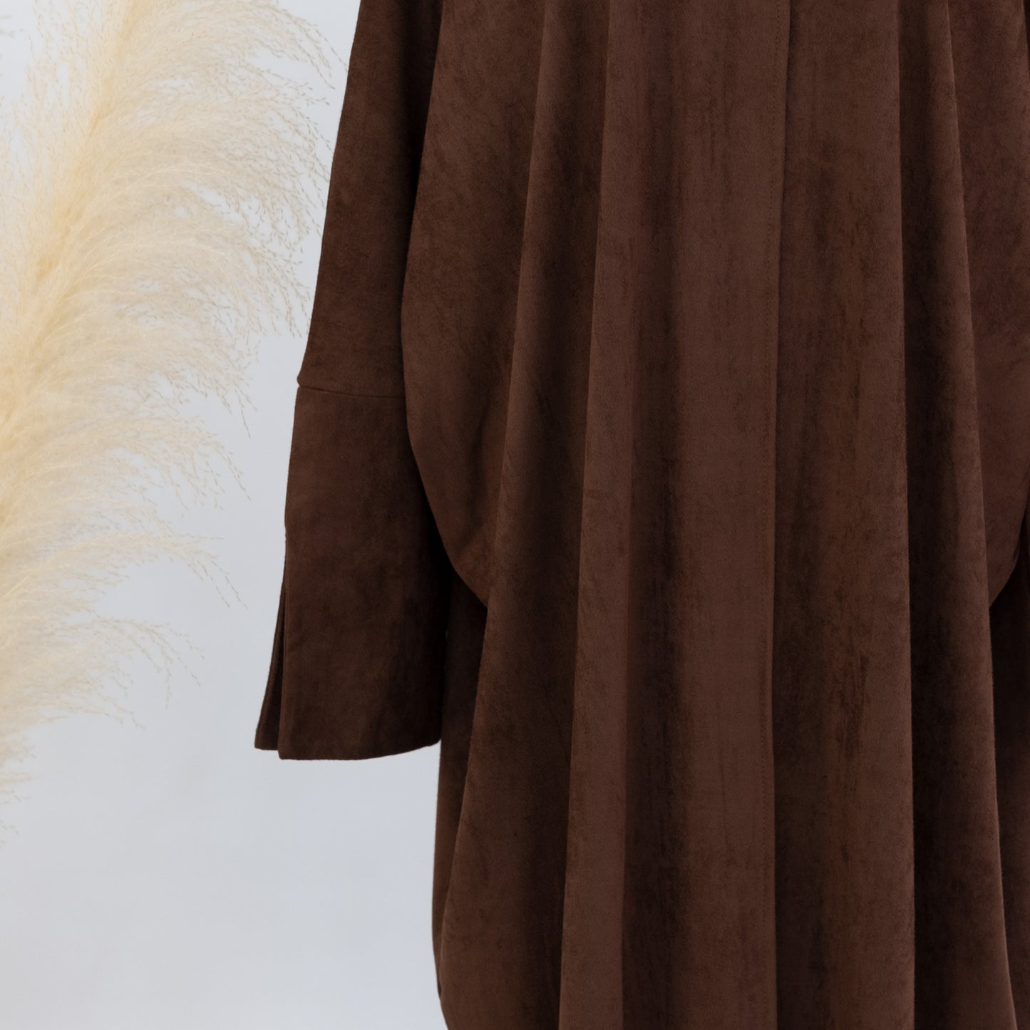 Suede Abaya Coat - 4 Colours