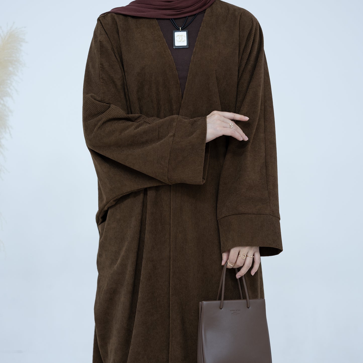 Corduroy Open Abaya - 5 Colours