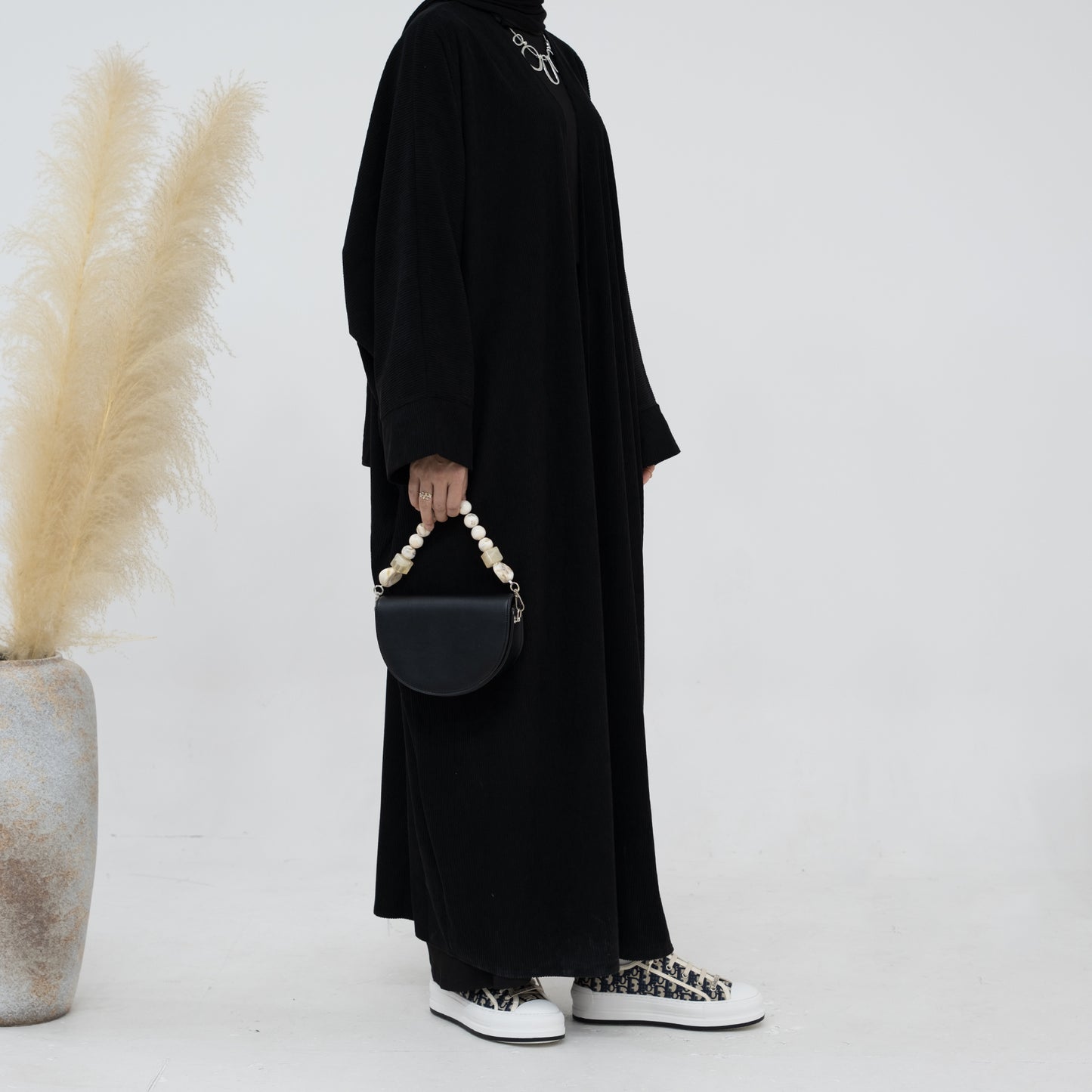 Corduroy Open Abaya - 5 Colours