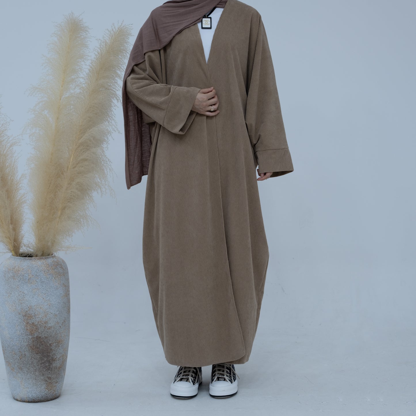 Corduroy Open Abaya - 5 Colours